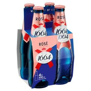 Kronenbourg 1664 4 x 330ml Rose Berry Flavoured Beer Bottles