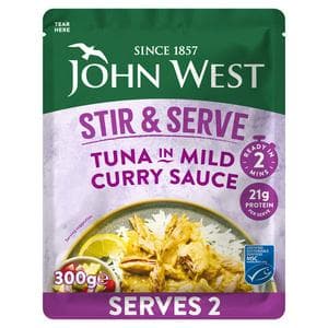 John West 300g MSC Stir & Serve in Mild Curry Sauce Tuna