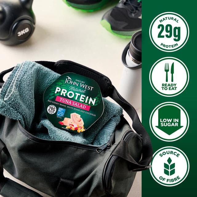 John West Natural Protein 220g Tuna Salad with Red Kidney Beans, White Beans & Chickpeas - gallery image 3