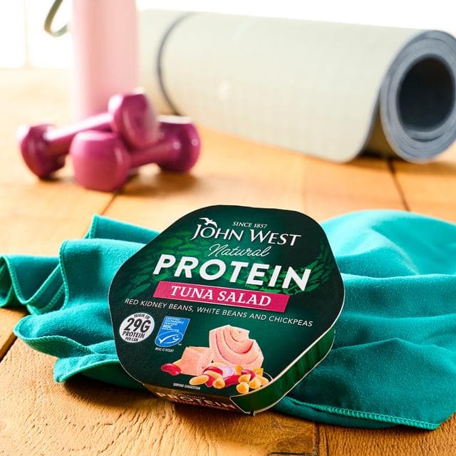 John West Natural Protein 220g Tuna Salad with Red Kidney Beans, White Beans & Chickpeas - gallery image 5