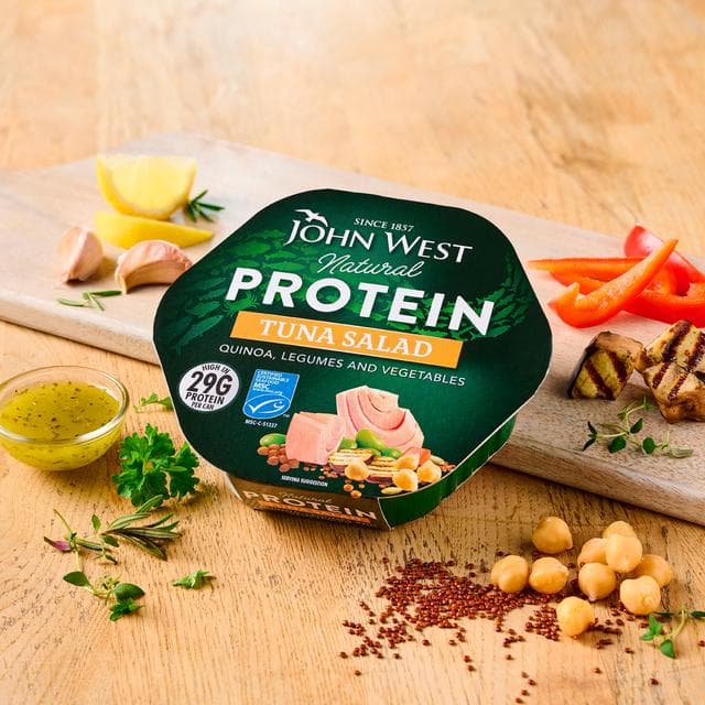 John West Natural Protein 220g Tuna Salad with Quinoa, Legumes & Vegetables - gallery image 4