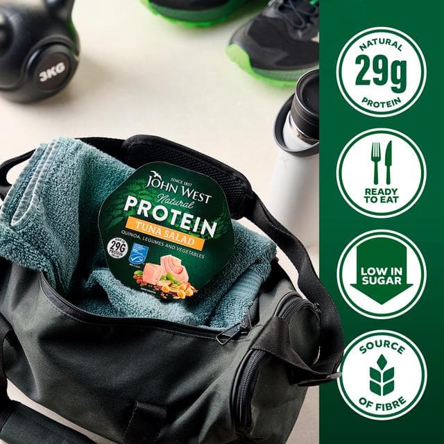 John West Natural Protein 220g Tuna Salad with Quinoa, Legumes & Vegetables - gallery image 5