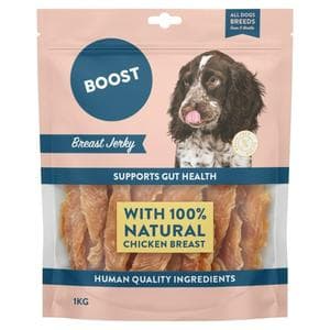 Boost 1kg All Breeds from 6 Months Breast Jerky Dog Treats