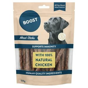 Boost 320g All Breeds from 6 Months Chicken Meat Sticks Dog Treats