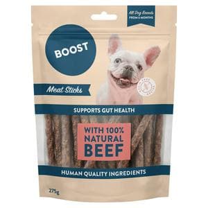 Boost 275g All Breeds from 6 Months Beef Meat Sticks Dog Treats