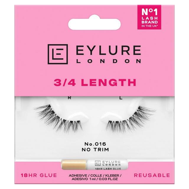 Eylure London Eye Lashes 3/4 Length No. 016 No Trim - gallery image 1