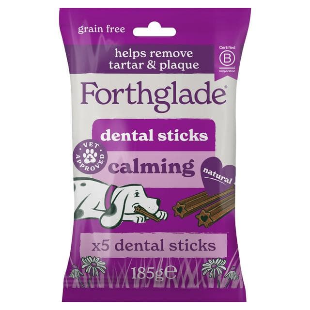 Forthglade 5 x Calming Dental Sticks Dog Treats 185g - gallery image 1