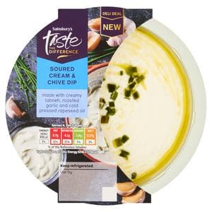 Sainsbury's 170g Soured Cream & Chive Dip, Taste the Difference