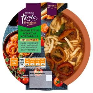 Sainsbury's 170g Italian Style Tomato & Mozzarella Hot Melting Dip, Taste the Difference