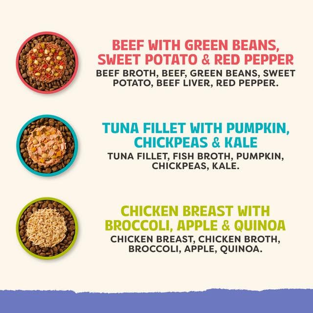 Applaws Taste Toppers 6 x 85g Variety Selection in Broth Natural Wet Dog Food Pouches - gallery image 3