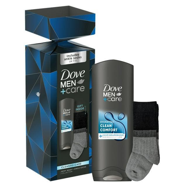 Dove Men+Care Cleanse+Care Body Wash & Socks Gift Set - gallery image 1