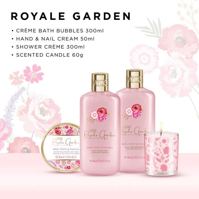 Baylis & Harding Royale Garden Luxury Candlelit Bathtime Gift Set, Limited Edition - gallery image 3