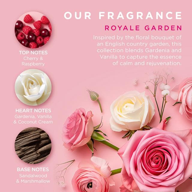 Baylis & Harding Royale Garden Luxury Candlelit Bathtime Gift Set, Limited Edition - gallery image 4