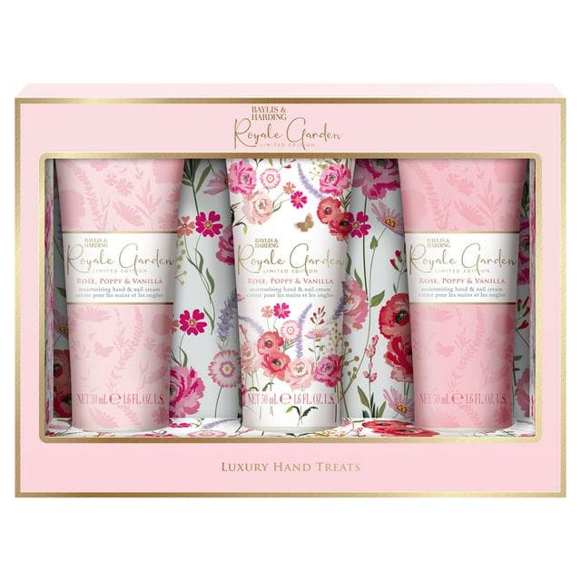 Baylis & Harding Royale Garden 3 x 50ml Luxury Hand Treats Gift Sets, Limited Edition - gallery image 1