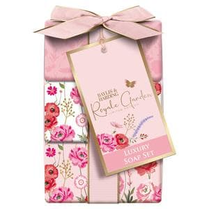 Baylis & Harding Royale Garden 3 x 100g Luxury Soap Gift Set, Limited Edition