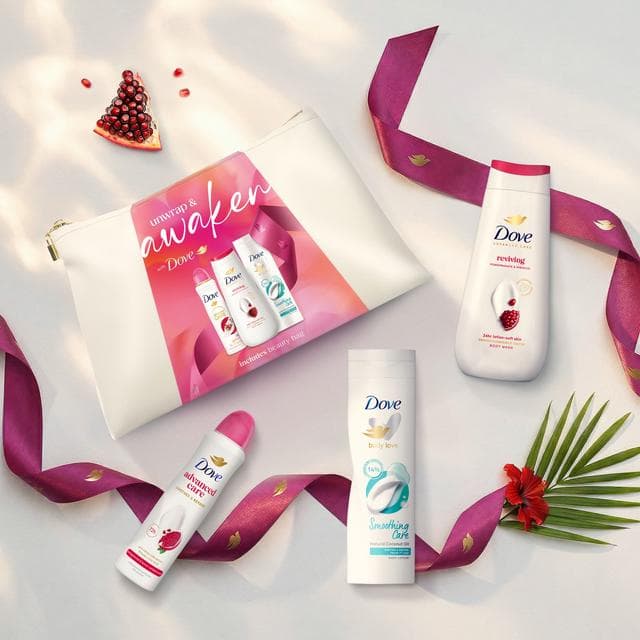 Dove 3 x Awaken Beauty Bag Gift Set - gallery image 5