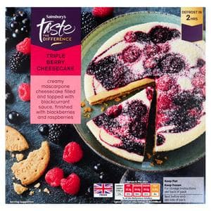 Sainsbury's 450g Triple Berry Cheesecake, Taste the Difference
