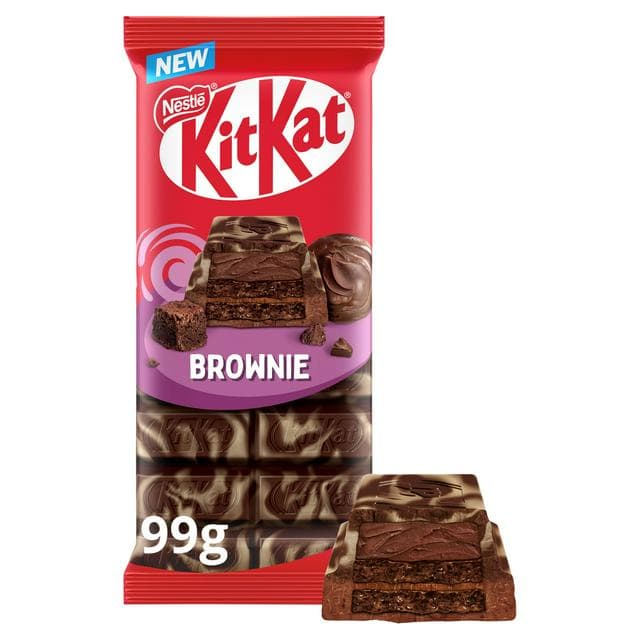 KitKat 99g Brownie Flavoured Chocolate Sharing Bar - gallery image 1