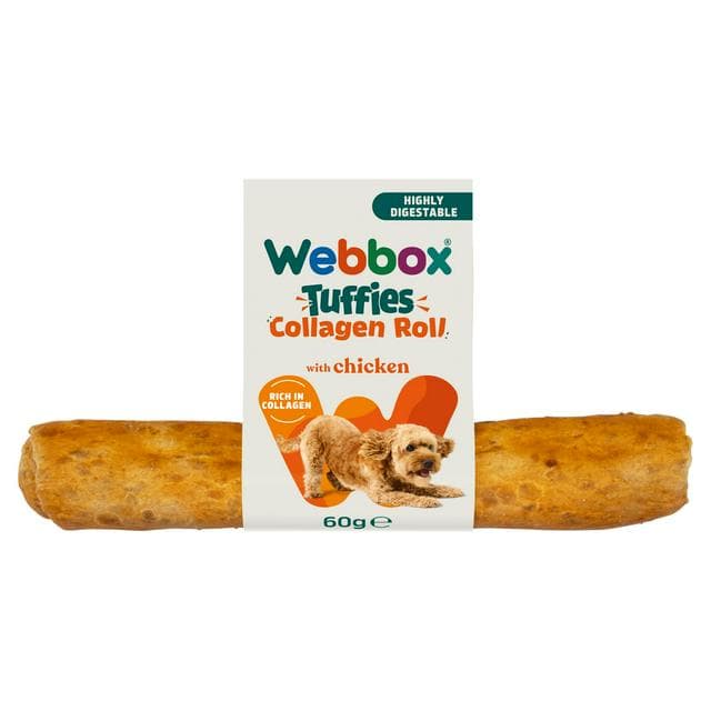 Webbox Tuffies 60g Collagen Roll with Chicken Dog Treats - gallery image 1