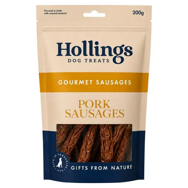 Hollings 200g Pork Sausages Dog Treats - gallery image 1