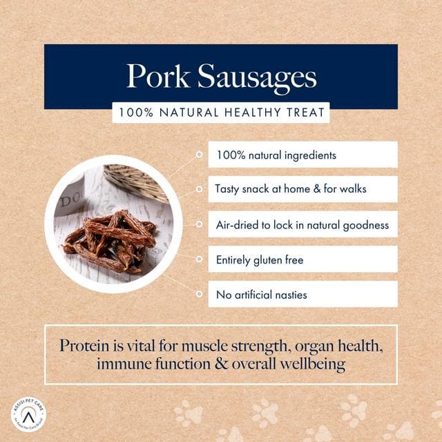 Hollings 200g Pork Sausages Dog Treats - gallery image 3
