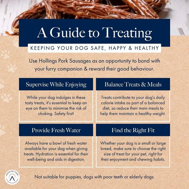 Hollings 200g Pork Sausages Dog Treats - gallery image 5