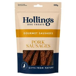 Hollings 200g Pork Sausages Dog Treats