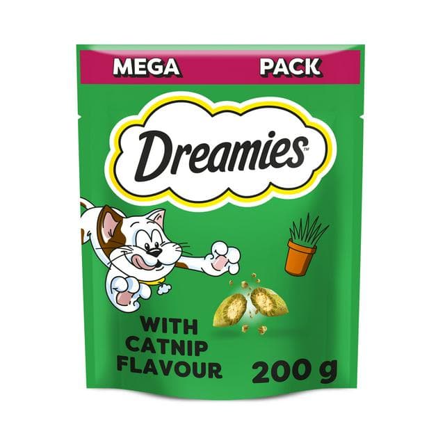 Dreamies 200g Catnip Flavour Cat Treat Biscuits - gallery image 1