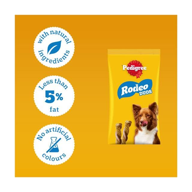 Pedigree Rodeo Duos 7 x Beef & Cheese Dog Treats 123g - gallery image 3