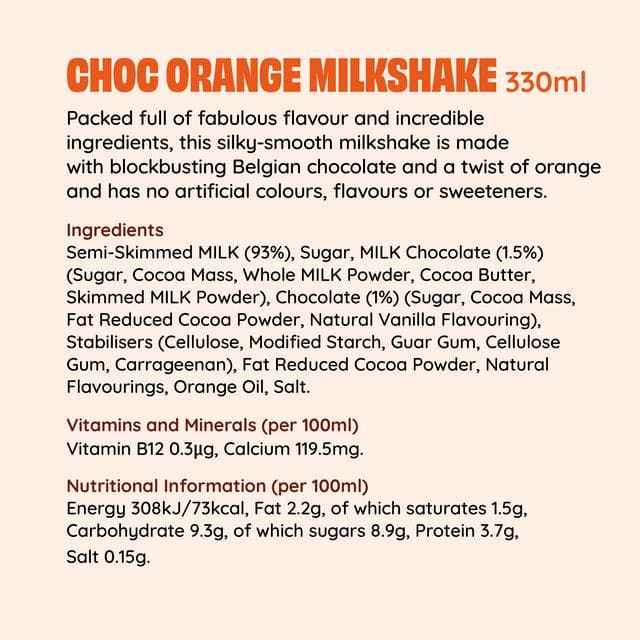 Shaken Udder 330ml Chocolate Orange Milkshake, Limited Edition - gallery image 4