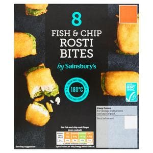 Sainsbury's 8 x Fish & Chip Rosti Bites 224g