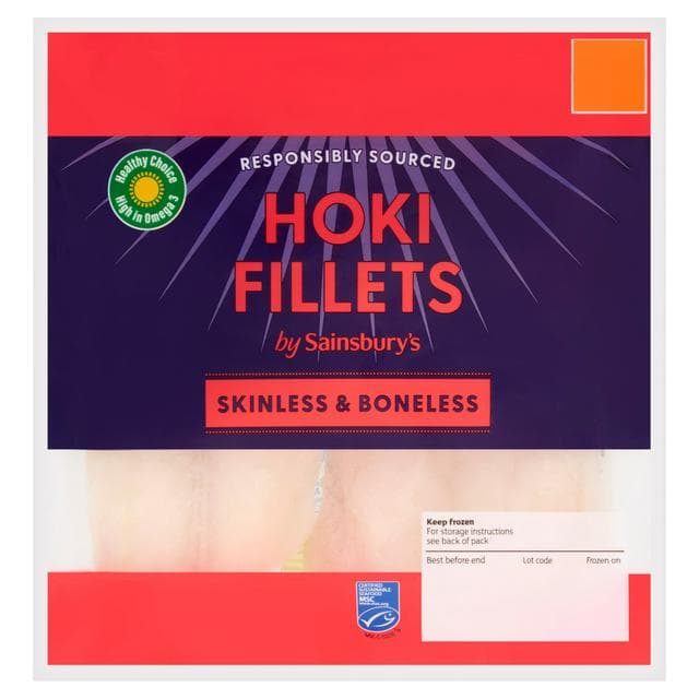 Sainsbury's 360g Skinless & Boneless Hoki Fillets - gallery image 1