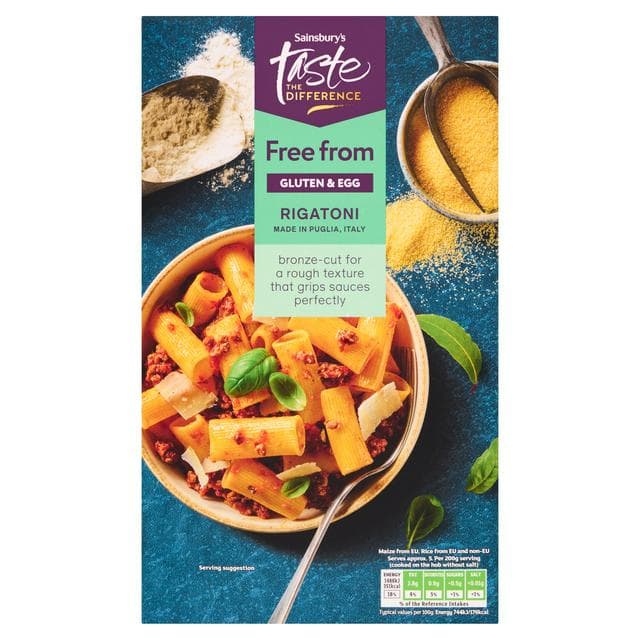 Sainsbury's Free From 500g Rigatoni Pasta, Taste the Difference - gallery image 1