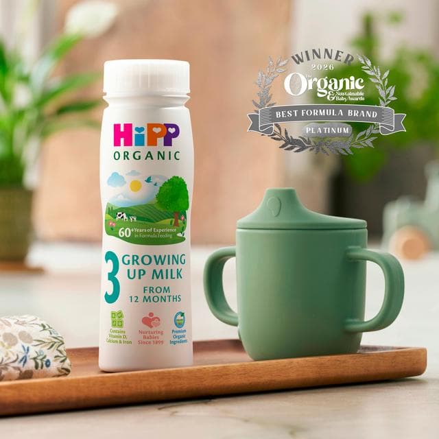 HiPP Organic 3 Growing up Baby Milk Ready to Feed Liquid Formula, From 12th Months, 200ml - gallery image 3