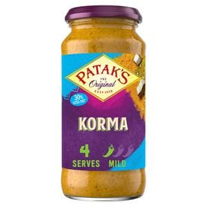 Patak's Indian 450g Reduced Fat Korma Curry Sauce