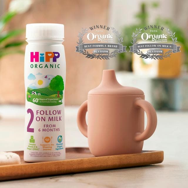 HiPP 200ml Organic 2 Follow On Liquid Formula Ready to Feed From 6 Months Baby Milk - gallery image 2