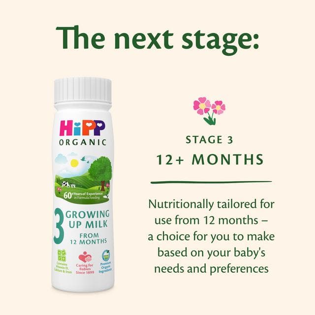 HiPP 200ml Organic 2 Follow On Liquid Formula Ready to Feed From 6 Months Baby Milk - gallery image 4