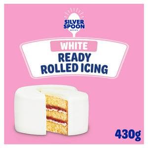 Silver Spoon 430g White Ready Rolled Icing