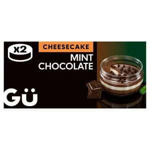 Gü 2 x 84g Mint Chocolate Cheesecakes