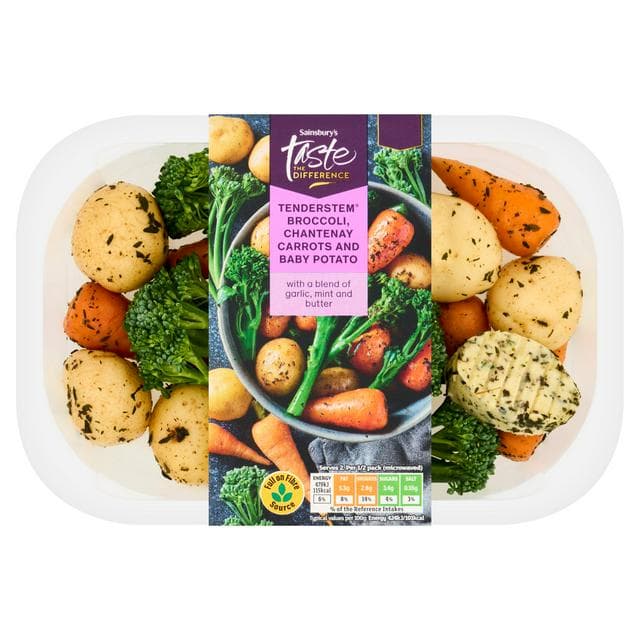 Sainsbury's 275g Tenderstem Broccoli, Chantenay Carrots & Baby Potato, Taste the Difference - gallery image 1