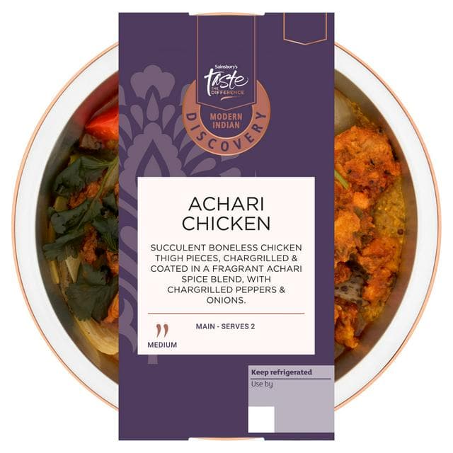 Sainsbury's Discovery 400g Achari Chicken, Taste the Difference - gallery image 1