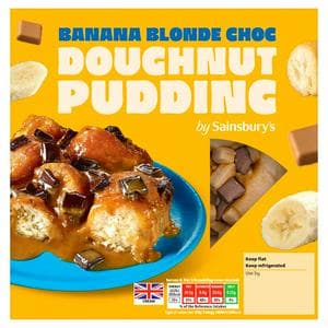 Sainsbury's Loaded 370g Banana Blonde Chocolate Doughnut Dessert