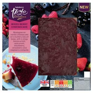Sainsbury's 500g Mixed Berry Cheesecake, Taste the Difference