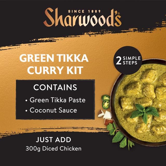 Sharwood's Chef's Special 250g Green Tikka Indian Curry Sauce Meal Kit - gallery image 2