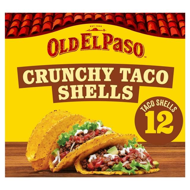 Old El Paso 12 x Crunchy Taco Shells 135g - gallery image 1