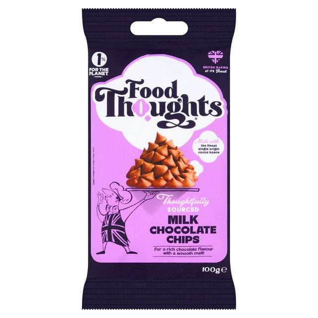 Food Thoughts 100g Milk Chocolate Chips - gallery image 1