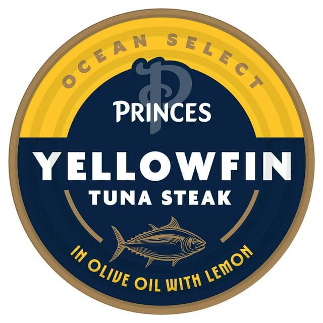 Princes 160g Yellowfin Tuna Steak in Olive Oil with Lemon - gallery image 1