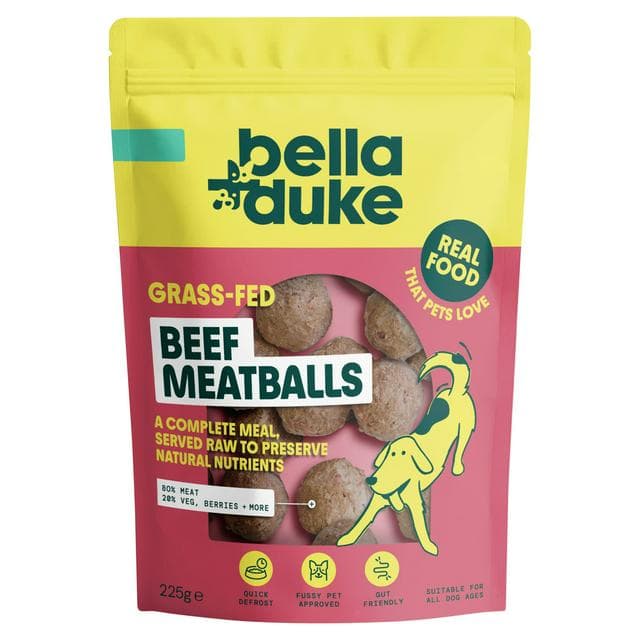 Bella + Duke 225g Grass Fed Beef Meatballs Dog Food - gallery image 1