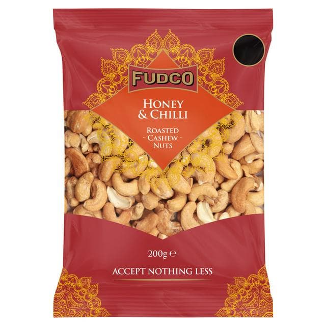 Fudco 200g Honey & Chilli Roasted Cashew Nuts - gallery image 1