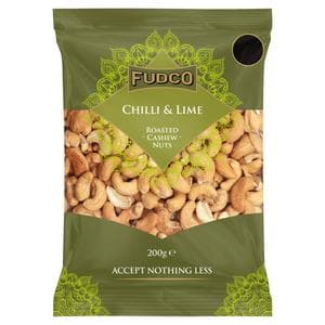 Fudco 200g Chilli & Lime Roasted Cashew Nuts